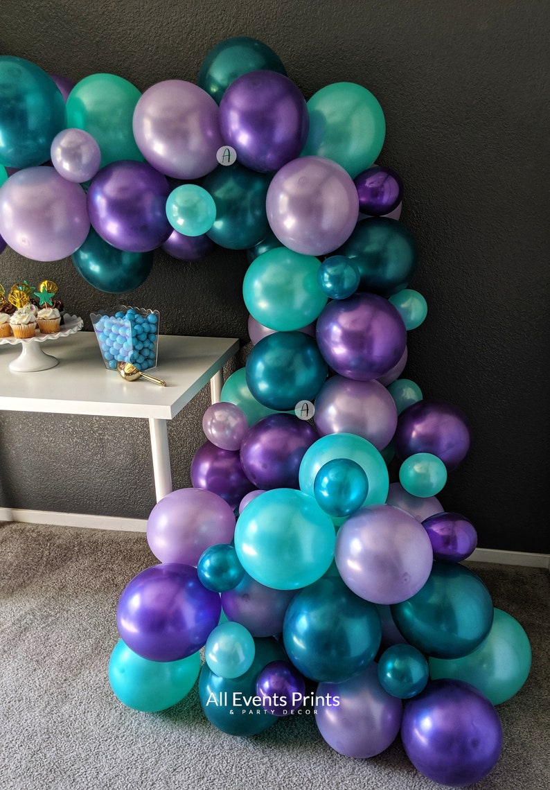 Shimmering Mermaid Tail Balloon Garland DIY Kit 10 Ft or 15 Etsy