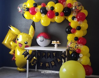 baños judío Rana Pikachu I Choose You Pokemon Balloon Garland Kit - Etsy