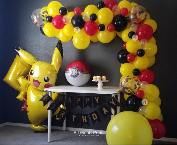 Pikachu, I Choose You Pokemon Balloon Garland Kit Includes Balloon Pump, Wall  Hooks, Twine -  Denmark