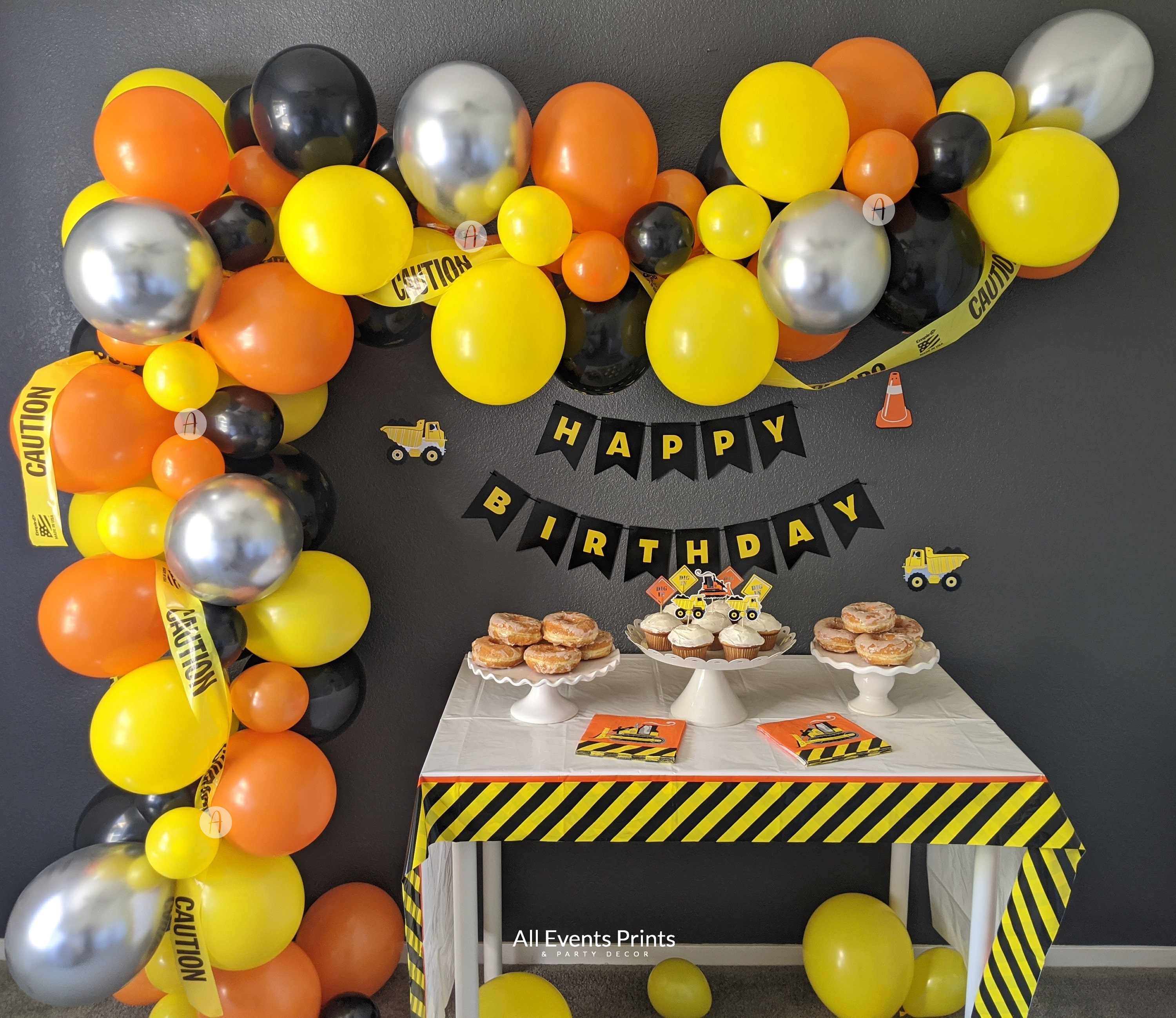 Under Construction Balloon Garland DIY Kit (5 Ft to 25 Ft), Includes …