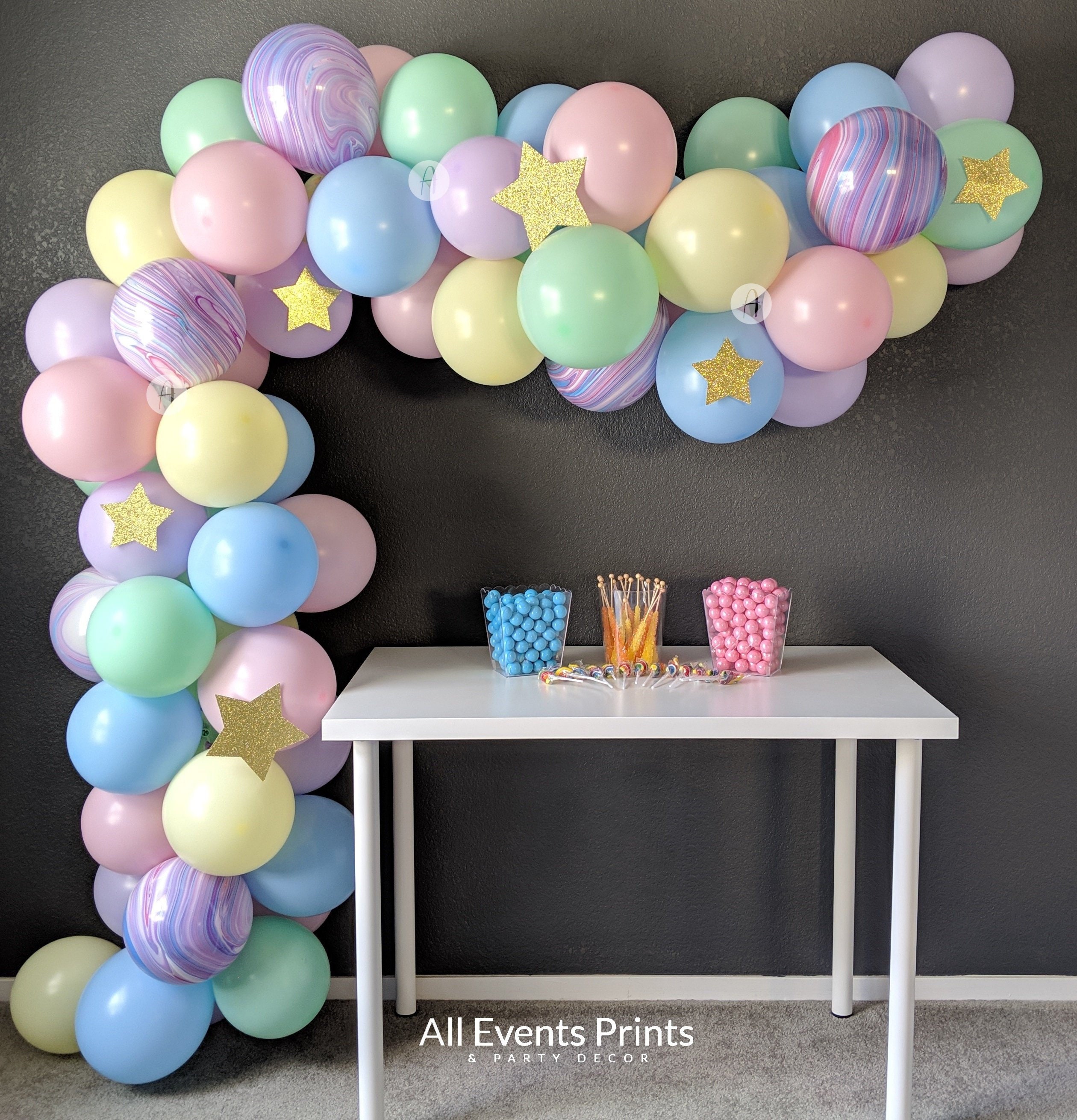 10ft. Pastel Rainbow Balloon Garland Kit by Celebrate It NIP