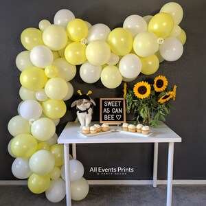 Sweet As Can Bee Balloon Garland DIY Kit 5 Ft 25 Ft, Includes EVERYTHING that you will need for assembly image 2