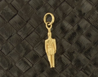 10k Yellow Gold Soldier Charm for Bracelet