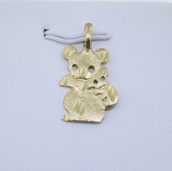 Koala and Baby Charm 14k Gold Pendant - image 1