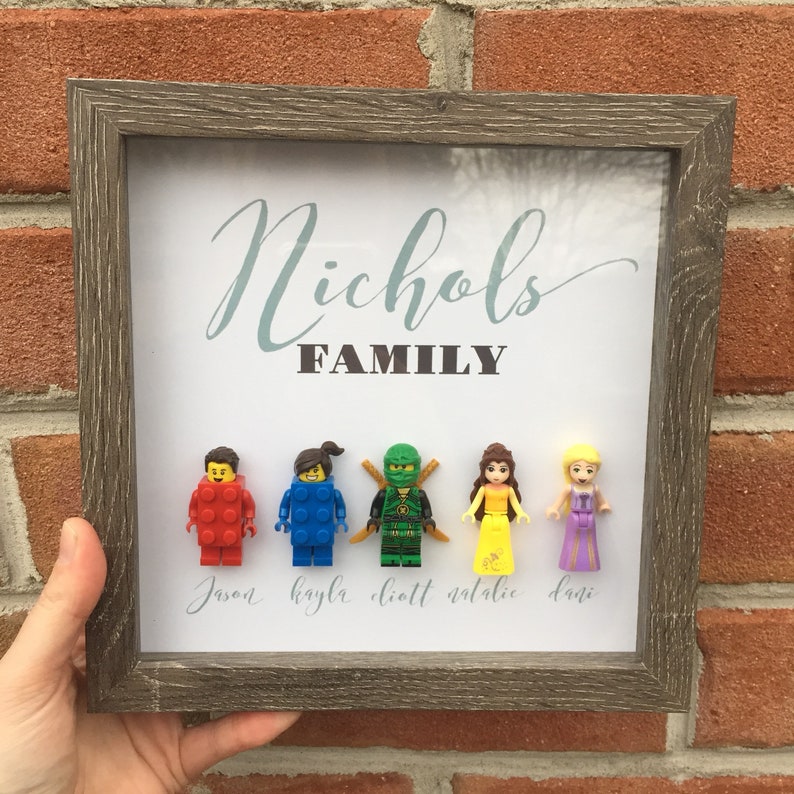 lego minifigure shadow box