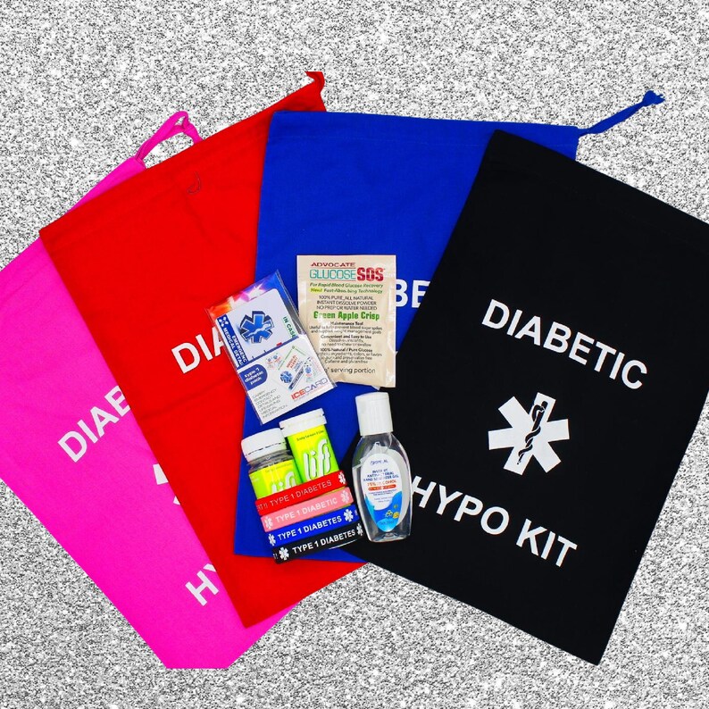 Diabetic Hypo travel kit for school gym work or car Etsy