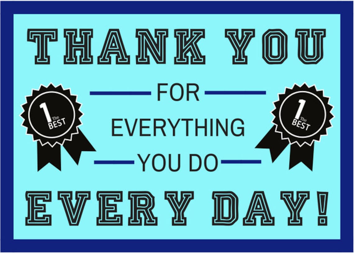 Employee Recognition Ideas Gifts Printable Thank You Pack for Etsy