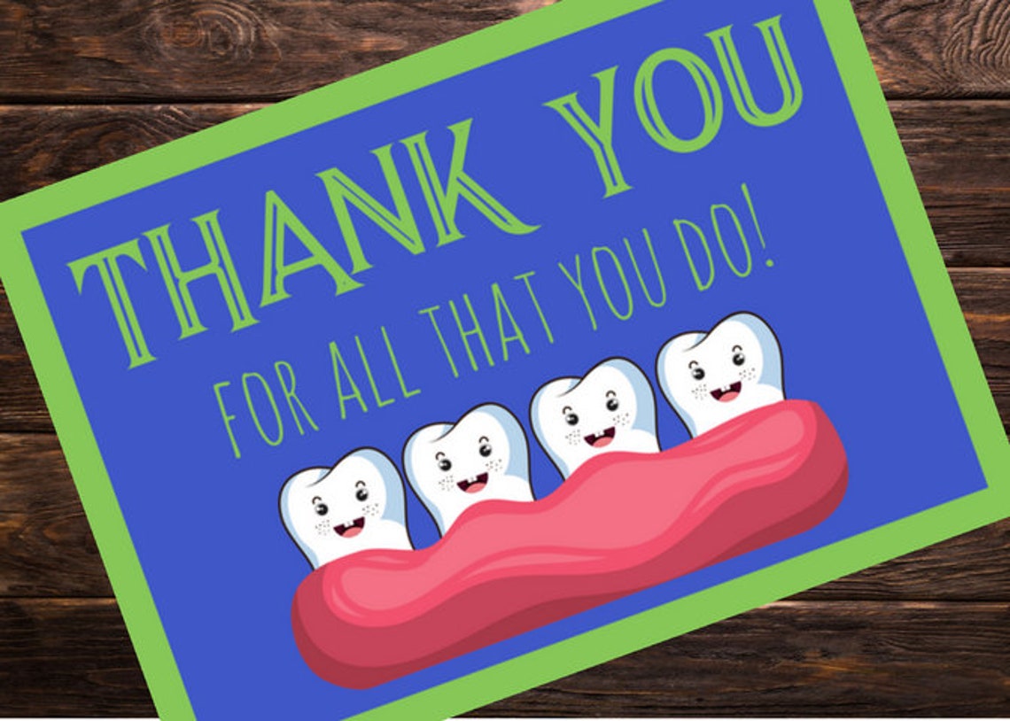 Dentistry Appreciation Instant Download Wall Banner and Thank Etsy