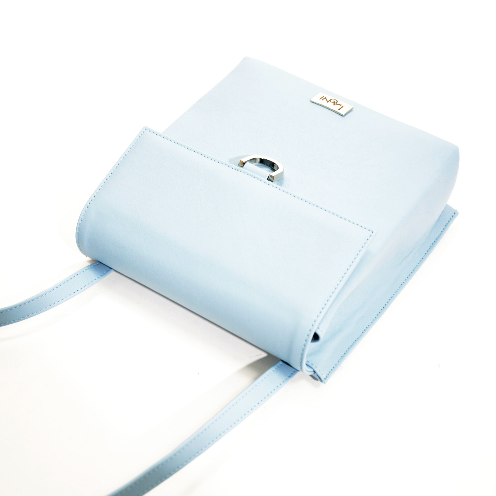 Small Crossbody Box Bag Mini Baby Blue Leather Purse | Etsy