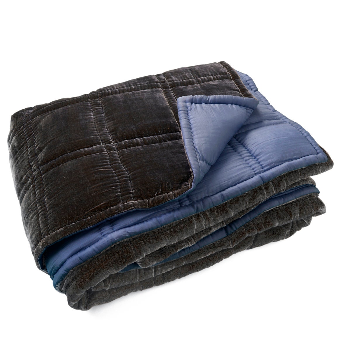 Couvre Lit Velours , Couvre en Soie Dessus de Boutis Courtepointe Edredon Jeté