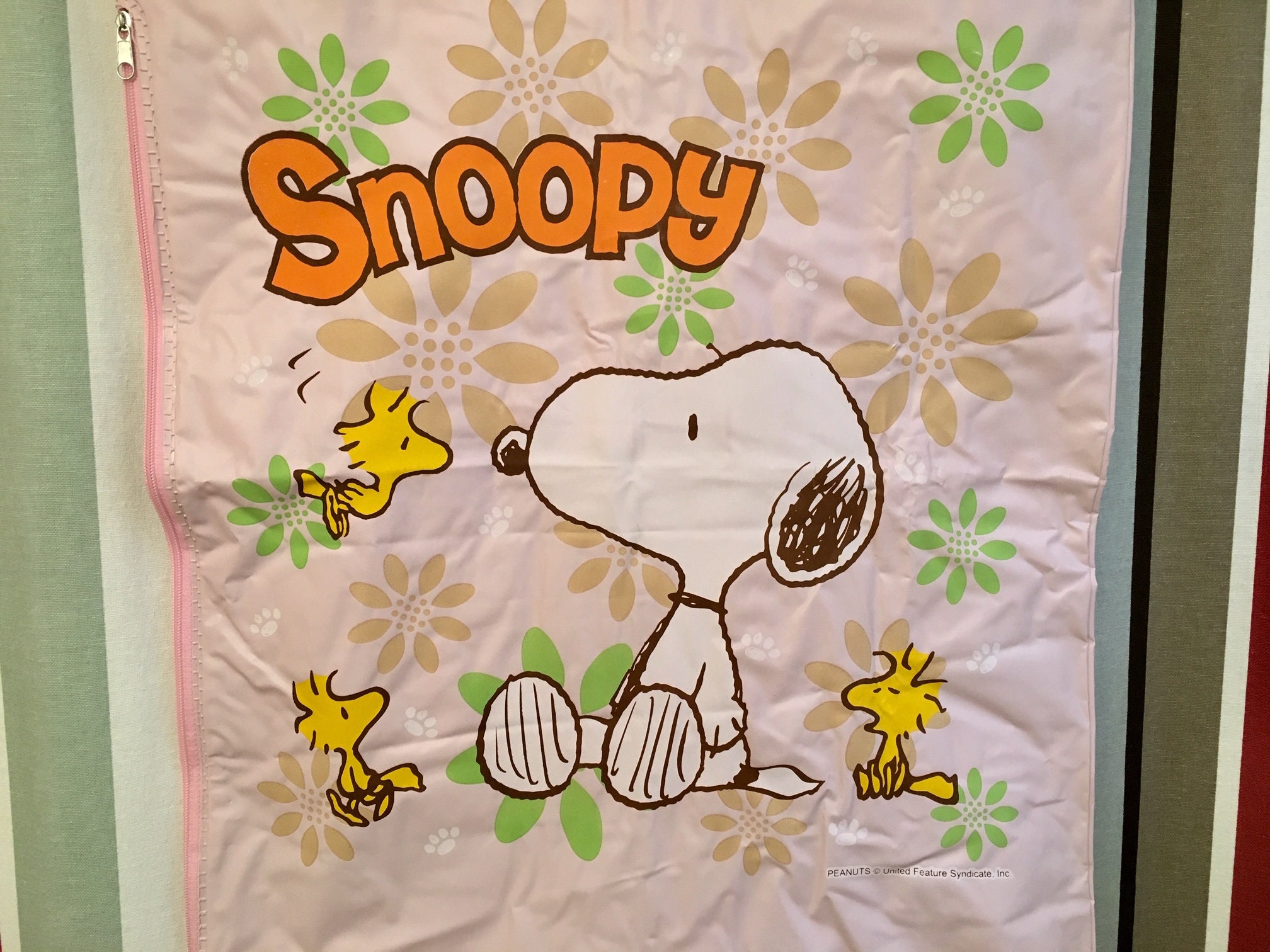 Peanuts Snoopy Woodstock Laundry Bag Comics Charles Schulz Etsy