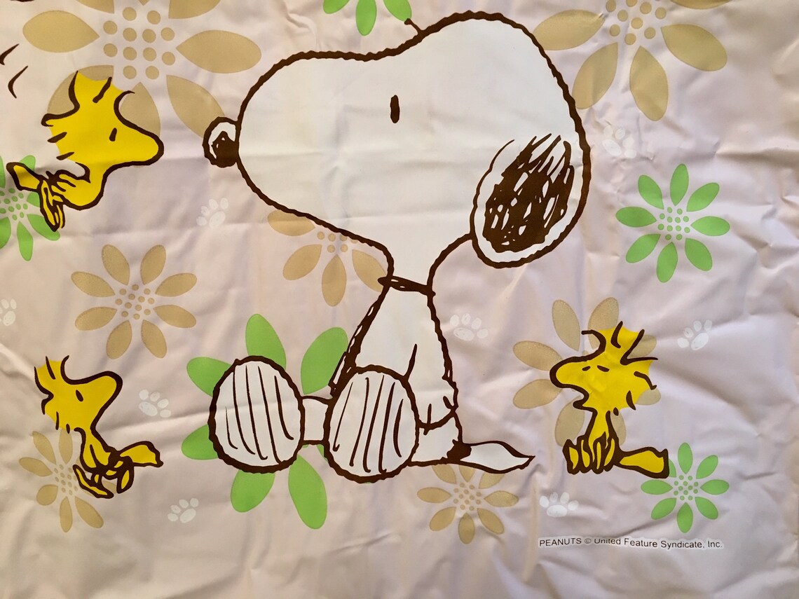 Peanuts Snoopy Woodstock Laundry Bag Comics Charles Schulz Etsy