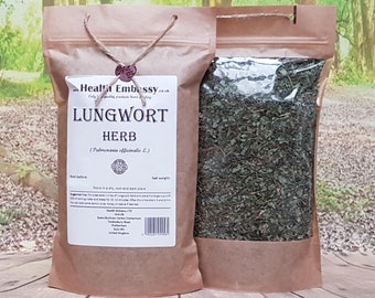 Lungwort Herb | Pulmonaria officinalis | Dried Loose Herb | Herbal Tea | Health Embassy
