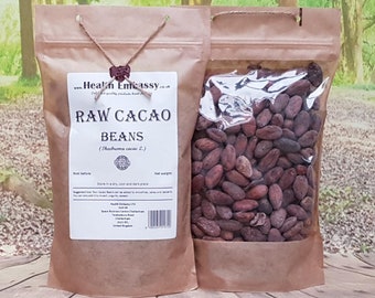 Raw Cacao Beans / Theobroma cacao L / Health Embassy