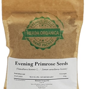 Evening Primrose Seeds / Oenothera Biennis L # Herba Organica #