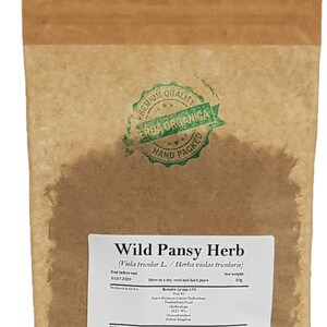 Wild Pansy Herb / Viola Tricolor L # Herba Organica #