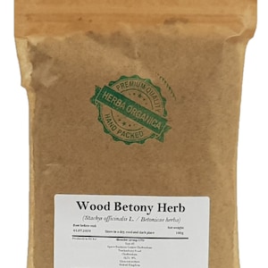 Wood Betony Herb / Stachys Officinalis L # Herba Organica #