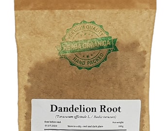 Dandelion Root – Taraxacum officinale L – Dried Root Herbal Tea – Herba Organica