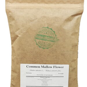 Common Mallow Flower / Malva sylvestris L # Herba Organica #