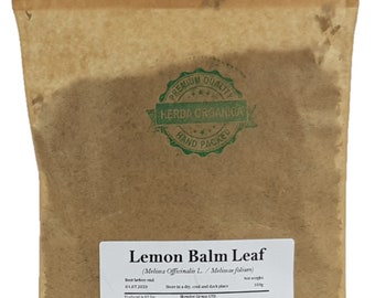 Lemon Balm Leaf – Melissa Officinalis L – Herbal Tea – Herba Organica