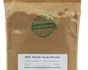 Milk Thistle Seeds Powder – Silybum Marianum L – Fine Powder – Herba Organica
