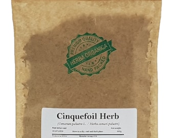 Cinquefoil Herb – Comarum palustre – Dried Herb for Herbal Tea – Herba Organica