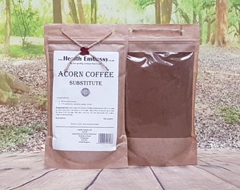 Acorn Coffee Substitute | Caffeine-Free Herbal Coffee | Roasted Acorns with Spices | Health Embassy