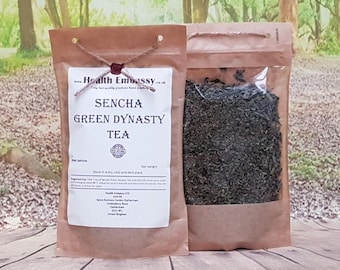 Sencha Green Dynasty Tea / Loose Leaf Green Tea / Health Embassy