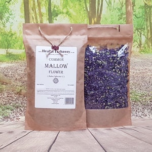 Common Mallow Flower / Malva sylvestris L / Herbal Tea Health Embassy