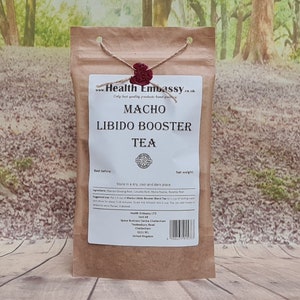 Macho Libido Booster Tee 75g | Mischung für männliches Wohlbefinden und Antrieb | erhöhen die Potenz und Energie der Männer natürlich | Gesundheit Botschaft