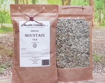Greek Mountain Tea | Sideritis Scardica L | Loose Herbal Tea | Health Embassy (50g)