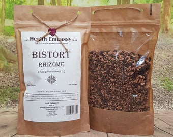 Bistort Rhizome Tea | Polygonum Bistorta | Dried Root for Herbal Tea | Health Embassy