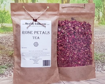 Dried Rose Petals | Rosa L | Floral Herbal Tea | Health Embassy