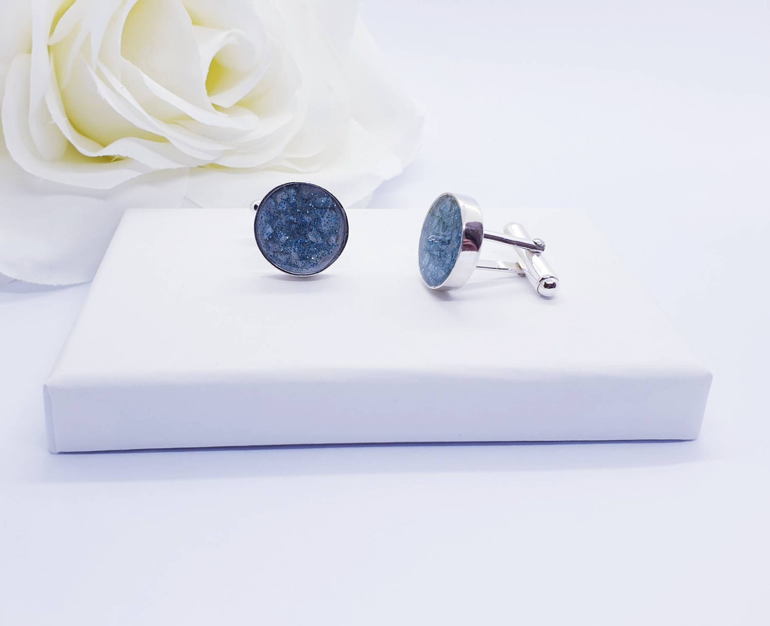 Cremation cufflinks ashes cufflinks pet ashes sterling Etsy.de