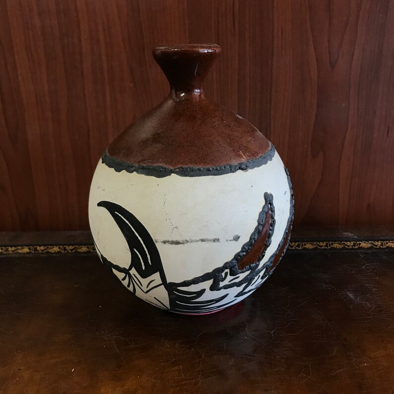 Native American Pottery By Z Gibson Az Tewa-Hopi Design