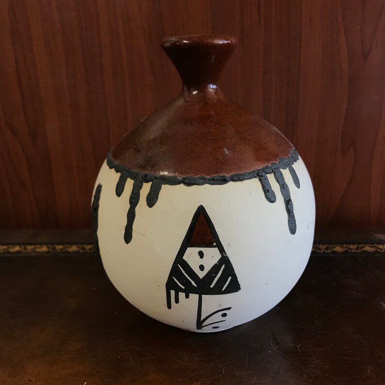 Native American Pottery By Z Gibson Az Tewa-Hopi Design