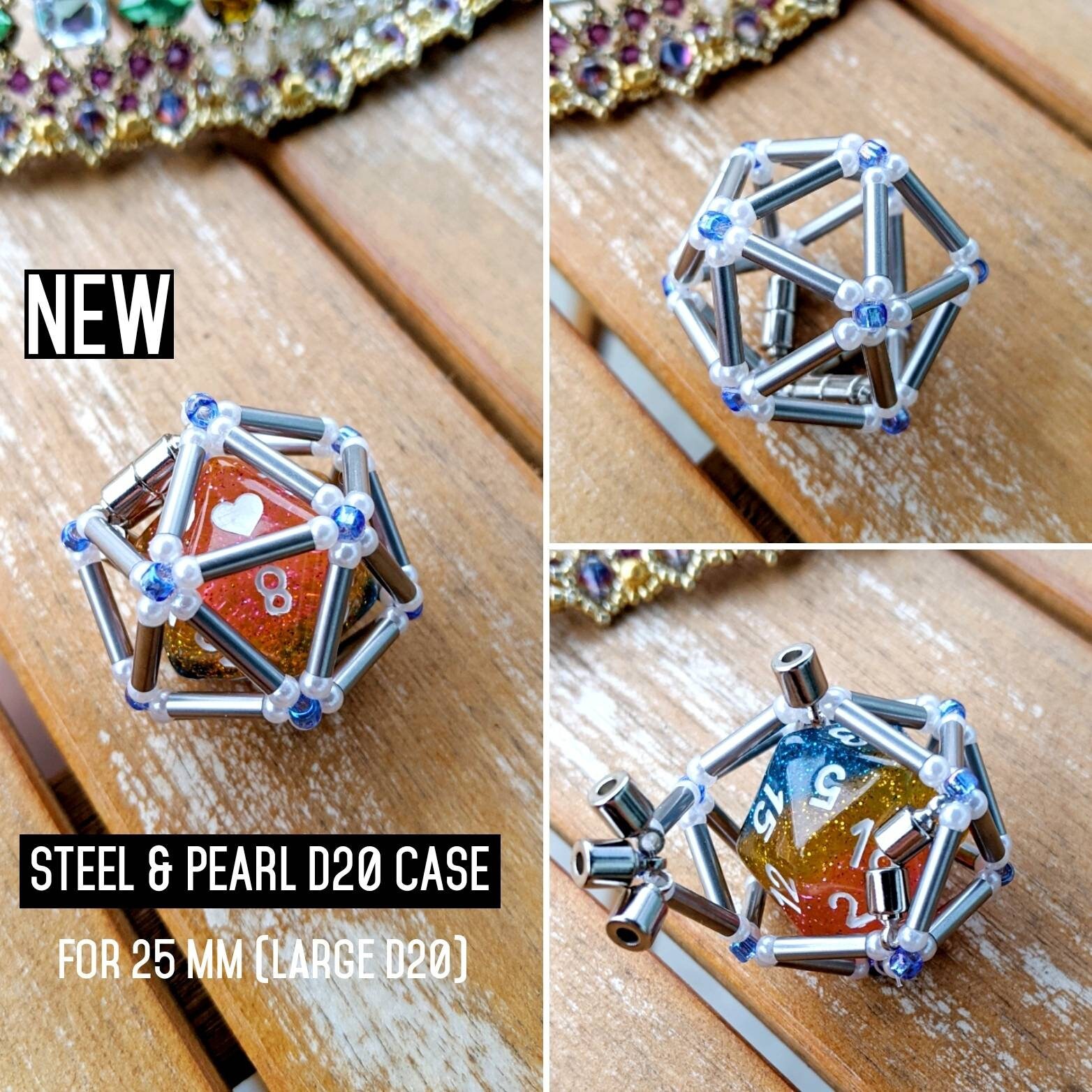 Bar Cage Removable D20 Necklace – Playful Mimic