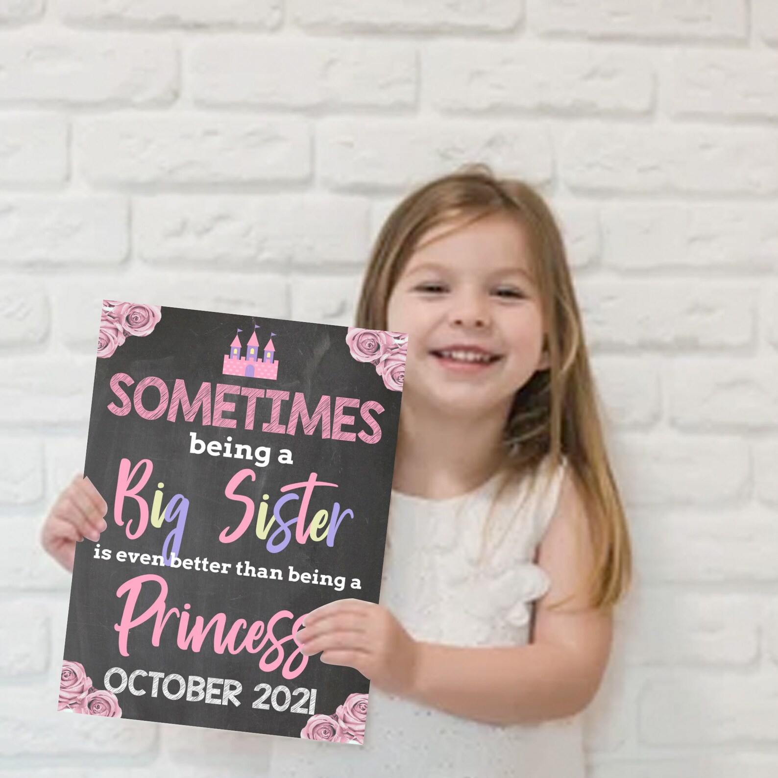 Personalised Keepsake Big Sister Announcement Chalkboard Style - Etsy Personalised Keepsake Big Sister Announcement Chalkboard Style - Etsy
