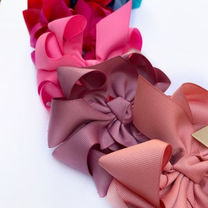 5 Inch boutique bow for girls, PICK YOUR BOW, toddler hair bows, grosgrain hairbows, big hair bows, hair bows for toddlers