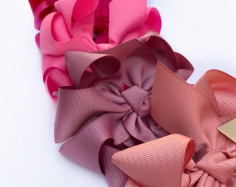 Fiocco per capelli in grosgrain da 5 pollici: fiocco per bambini Boutique