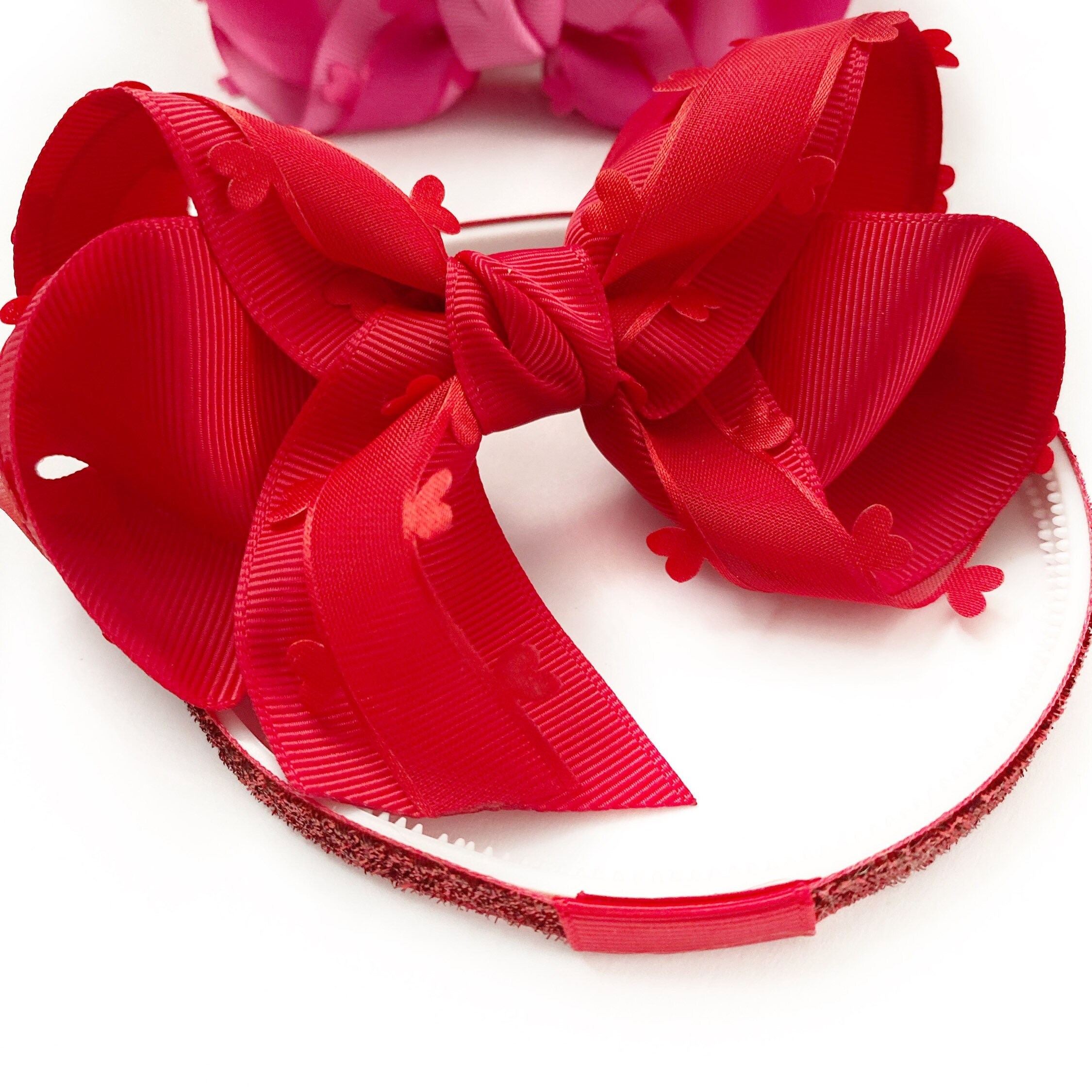 Glitter Headband for Girls, Girls Headband With Adapter for Bow