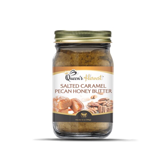 Salted Caramel Pecan Honey Butter Etsy