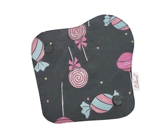 Black Thong Pantyliner, Extra-Thin, Tampon Cup Backup, Candies