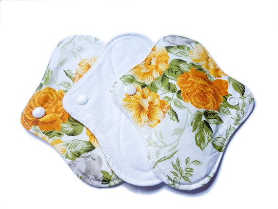 8 Pack Panty Liners// Menstrual Pads Wellwear Bamboo Reusable Sanitary Pads Sanitary Napkins