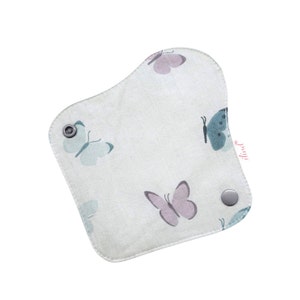 Thong Pantyliner, Extra-Thin, Green Butterflies
