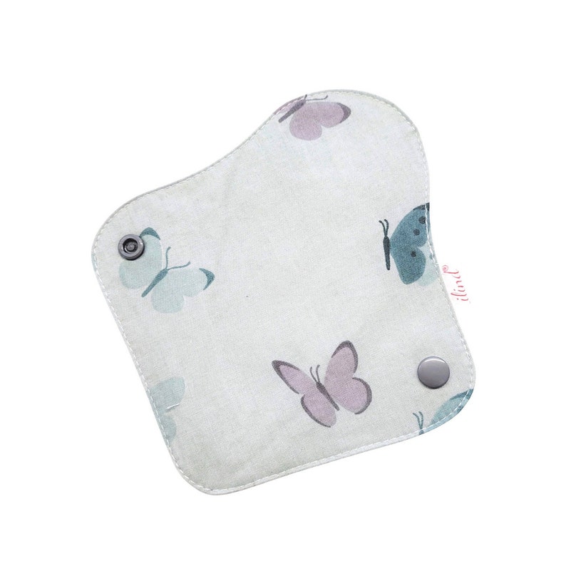 Thong Pantyliner, Extra-Thin, Green Butterflies image 1