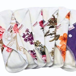 6er Pack Jeden Tag Bio-Stoffpads, Stoffpads aus Bio-Baumwolle für den täglichen Gebrauch, Geschenk für Frauen, Zero Waste