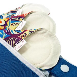 Reusable Organic Cloth Pads – 6 Pack 9" / 24cm Regular Flow, Washable and Waterproof, Made in Europe image 7