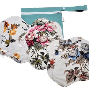 Starter-Set Bio-Stoffpads, wiederverwendbare, wasserdichte Menstruations-Damenbinden, Sommerlaune