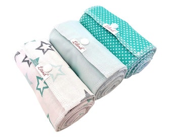 30 Pack Reusable Cotton Toilet Paper: Stars Starter Set
